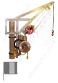 Lean-over type Wall Mount Davit with Electric Winch and Rescue Winch