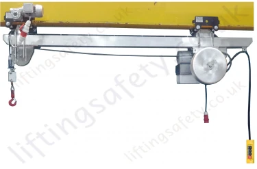 LiftingSafety Electric Powered Low Headroom Cantilever Materials Hoist System, 1Ph / 3Ph upto 6000kg