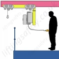 Electric Powered Low Headroom Cantilever Materials Hoist