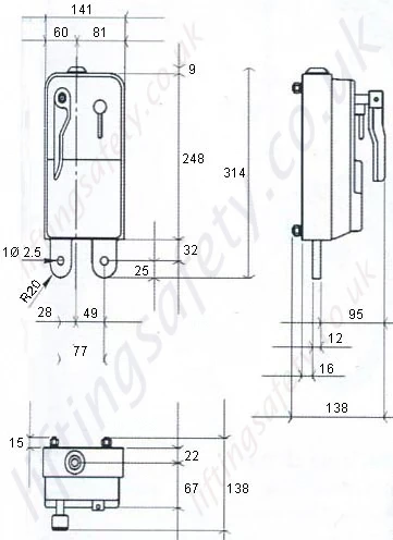 Overspeed Device Dimensional Drawing