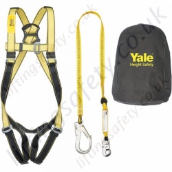 Yale "Kit 3" (Scaffolders Kit) Fall Arrest  Kit with Single Point Harness and 2m shock Absorbing Lanyard with Scaffold Hook and Kit Bag