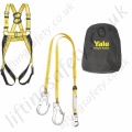 Yale "Kit 6" (Crane Maintenance Kit) Fall Arrest Kit with 2 Point Harness, Twin Leg 2 metre Fall Arrest lanyard with Scaffold Hooks and Carry Bag
