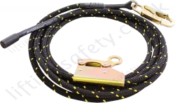 Ridgegear "RGP4" Wire Pole Strap Work Positioning/Restraint Lanyard. 6 metre