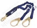 SALA Wind Energy Elasticated Lanyard with Tie Back Rings and Scaffold Hooks