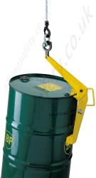 Camlok hook suspended rim grip drum grab for steel drums. (Chain sling not Included)