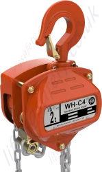 Hacketts hook suspended manual chain hoist, available from 500kg up to 5 tonne capacity.