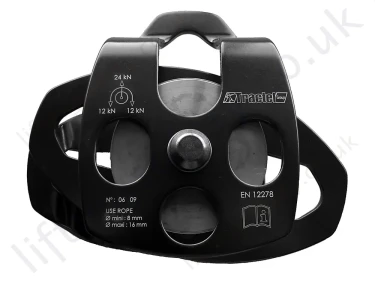Tractel Twin Sheave Double Pulley with Opening Flanges