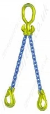 Gunnebo GrabiQ "MG2-EGKN" Twin Leg Chain Sling with "Master Link MGD and EGKN Sling Hook" Range from 1.5t to 14t