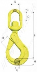 Grabiq Bkl Swivel Safety Hook Dimensions