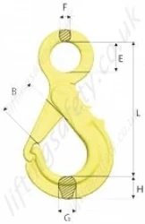 GrabiQ OBK Safety Hook Dimensions