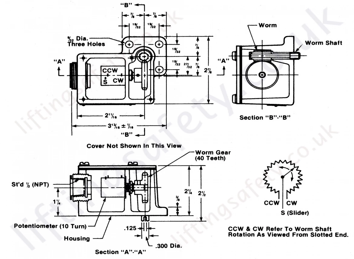 Potentiometer Dimensions