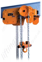 Kito "SHB Series" Ultra-Low Headroom Manual Chain Hoist - Range 1000kg to 10000kg