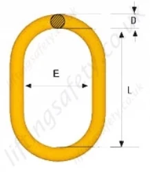 Grade 8 Master Link M Dimensions Grade 8 Master Link M Dimensions