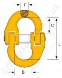 Grade 8 G Coupling Link Dimensions