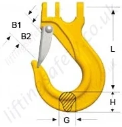 Sling Hook Eskn Dimensions Sling Hook Eskn Dimensions