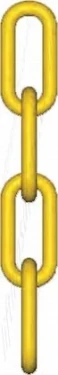 Gunnebo "LLU" Yellow Long Link Fishing Chain, Min. Breaking Load Range 4500kg to 61,000kg