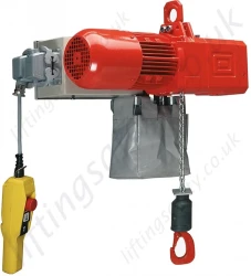 Hadef Premium AKS Electric Chain Hoist with Eye Suspension, Range from 250kg to 30,000kg