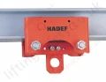 Hadef 20/94-AFR Premium Monorail Push Travel Trolley, Range 500kg to 25,000kg