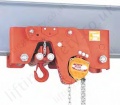 Hadef 29/98 HH Ultra Low Headroom Manual Chain Hoist with Geared Travel Trolley, Range from 1,000kg to 30,000kg