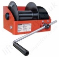 Hadef 238/10 Worm Gear Wire Rope Winch, Single or Dual Rope, Range 250kg to 5,000kg