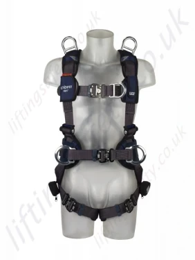 Sala "ExoFit" NEX Fall Arrest Harness, with Stand-up Rear D-Ring, Work Positioning Belt and Shoulder Rescue Points