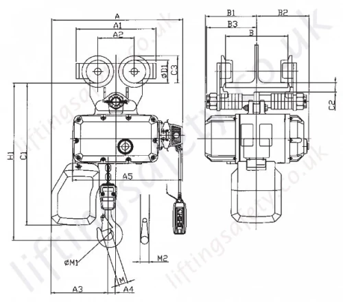 6205r Dimensions