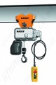 Hadef Professional 62/05R Electric Chain Hoist with Push Travel Trolley, Range 125kg to 2,000kg