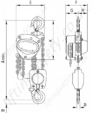 2000 5000kg Double Fall Dimensions