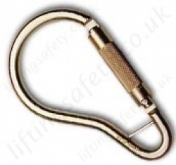 Abtech "KH407" Pear shaped Scaffold Hook. Rating 35kN - Gate Opening 53mm