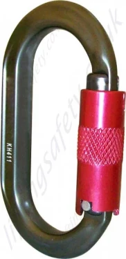 Abtech "KH411SS" Oval Aluminium Karabiner. Rating 25kN - Gate Opening 20mm