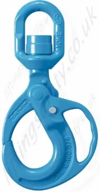 Yoke Grade 10 Grip Safe Eye Self Locking Swivel Hook - Ball Bearing Type