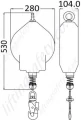 400kg Kratos load arrestor dimensions