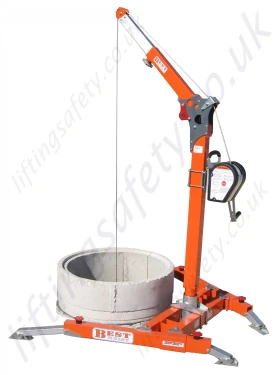 Abtech Safety "5 Piece" Davit System. Free Standing For Confined Space Entry