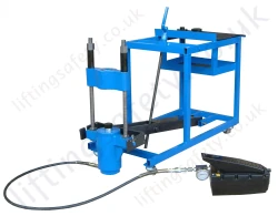 King Pin Press with Deluxe Transport Trolley and Air Pump
