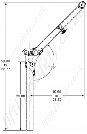 Upper Davit 30105 Dims