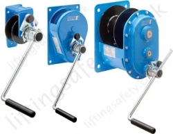 Pfaff "MWS" Spur Gear Drive Manual Wire Rope Winch - 150kg to 1500kg