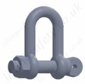 AISI 316 Stainless Steel Safety Pin Dee Shackle, WLL 1000kg to 5000kg