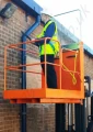 Access platform with side gate means of entry