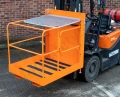 Hinge back guard for ease of transportation and storage