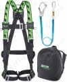 Miller Standard/Scaffolders Fall Arrest Kit with Single Point H-Design Harness, Lanyard and Backpack