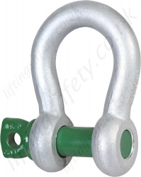 Green Pin G-4161 Standard Screw Pin Type Bow Shackle, Range from 330kg to 55 tonne