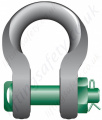 Green Pin P-6033 Bolt Type Sling Shackle. Capacity options from 7t up to 1500t
