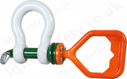 Green Pin P-5361D ROV Shackle with Tapered Pin and 'D' Handle, Range from 6.5 tonne to 55 tonne