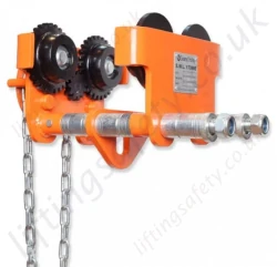William Hackett Geared Travel Girder Trolley - 500kg to 10,000kg