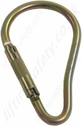 LiftingSafety Large Double Action Steel Scaffold Karabiner. Opening 57mm