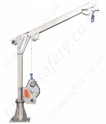 LiftingSafety Stainless Steel Man Riding / Rescue Davit and Accessories, Max. Height: 3231mm & Max. Reach: 1238mm, EN795 Class B
