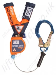 Sala Nano-Lok Edge Tested SRL Self Retracting Lifeline, with 2.4m Cable Lifeline and supplied with Optional Fittings