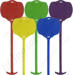 Colour Coding Rubber Tags for Asset Identification / Periodic Inspection of Lifting Equipment - Sold In Packs of 50