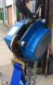 Chain Bag Attached To Hoist
