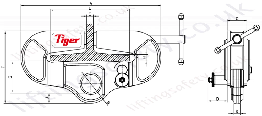 Tiger Bcu Clamp Dimensions